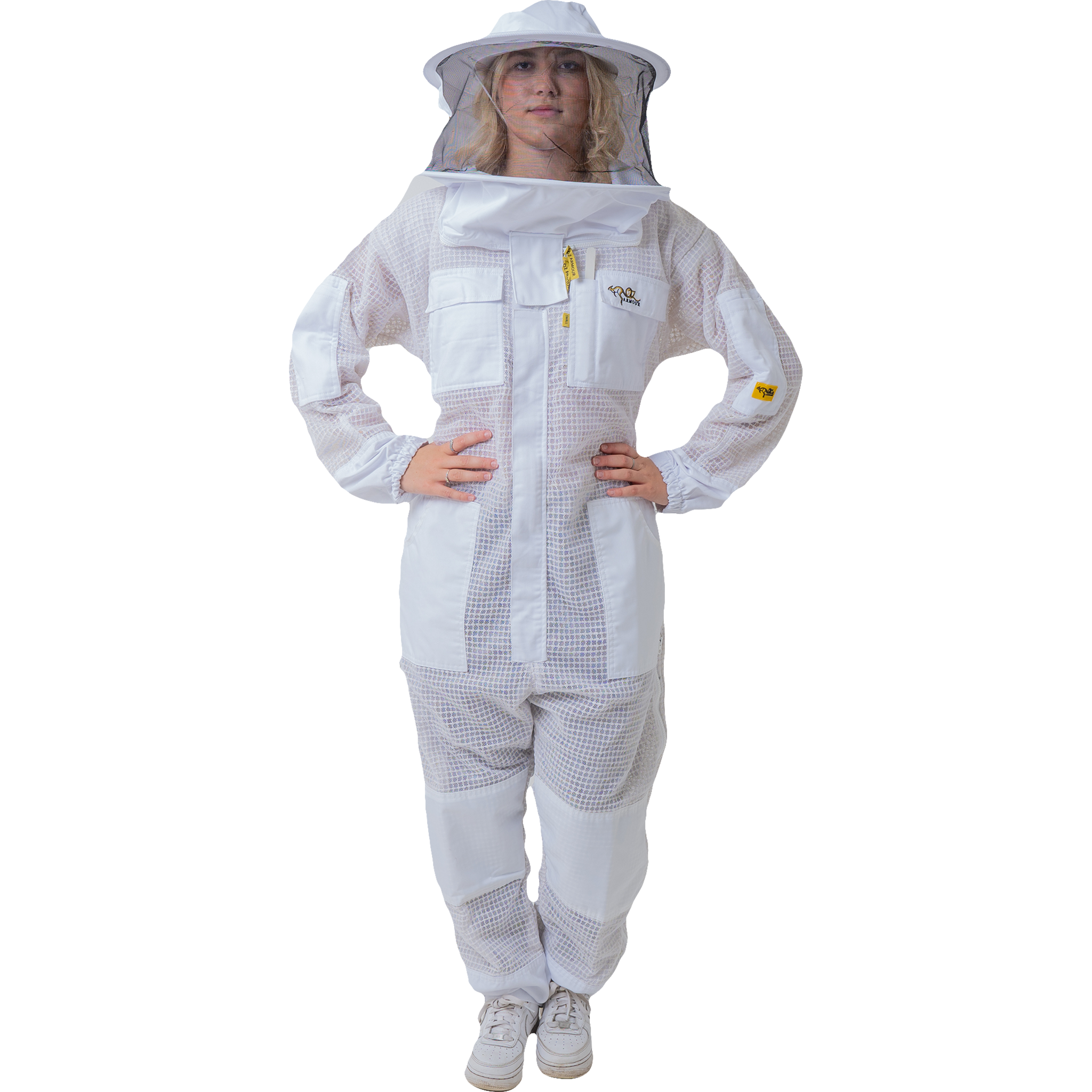 Beekeeping Suit With Fencing Veil - Women Wear Front Side