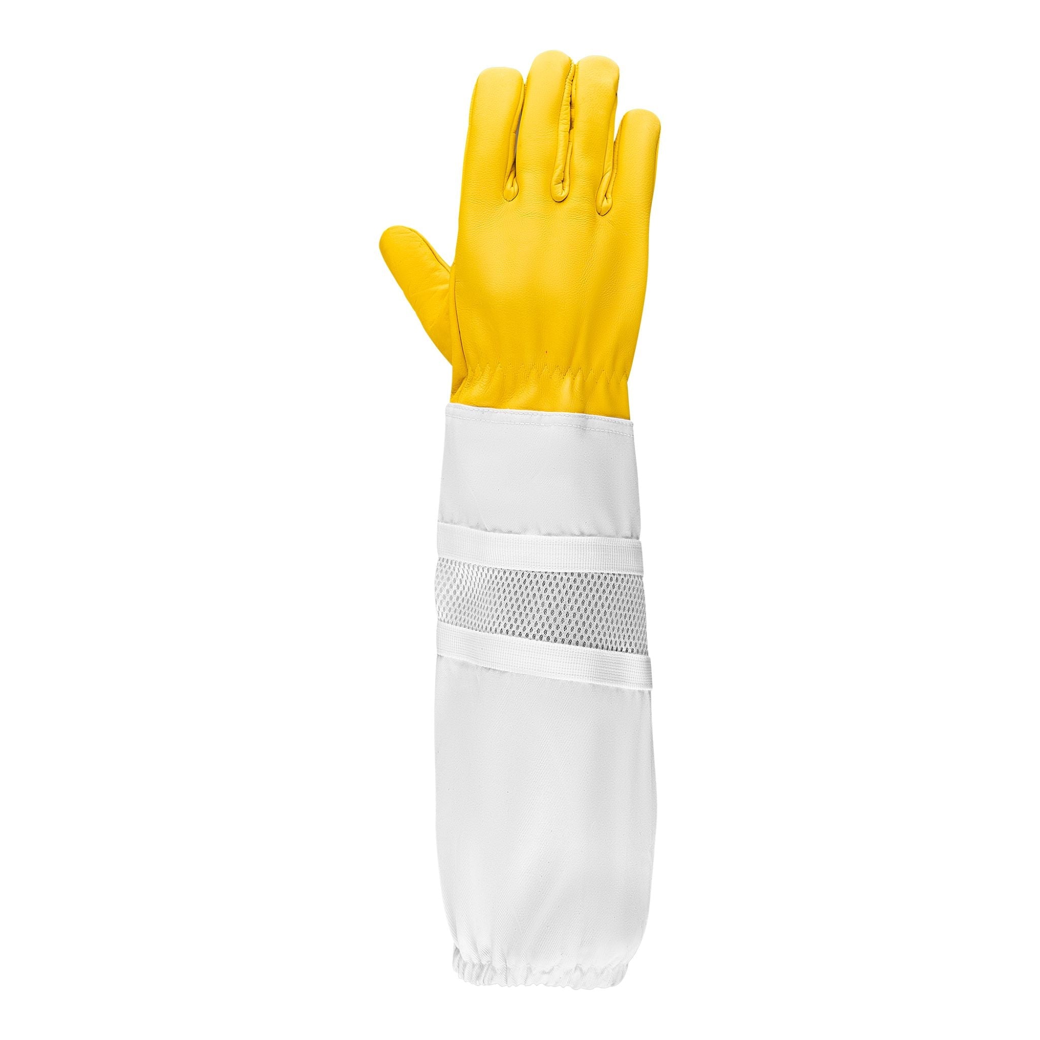 Cow Hide Ventilated Beekeeping Gloves Right Side