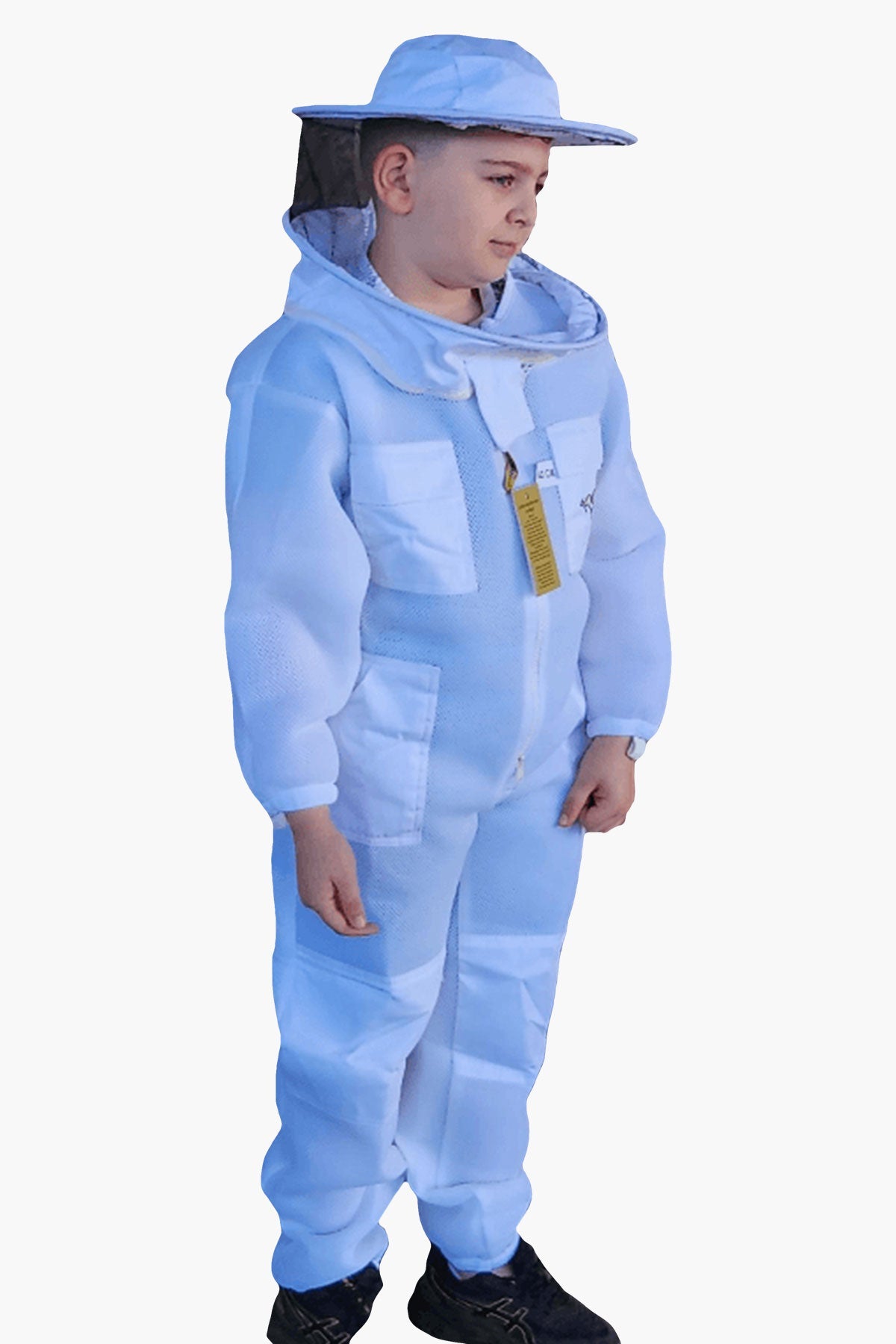 Double Layer Ventilated Children's Beekeeping Suits with Round Brim Hat - Suits