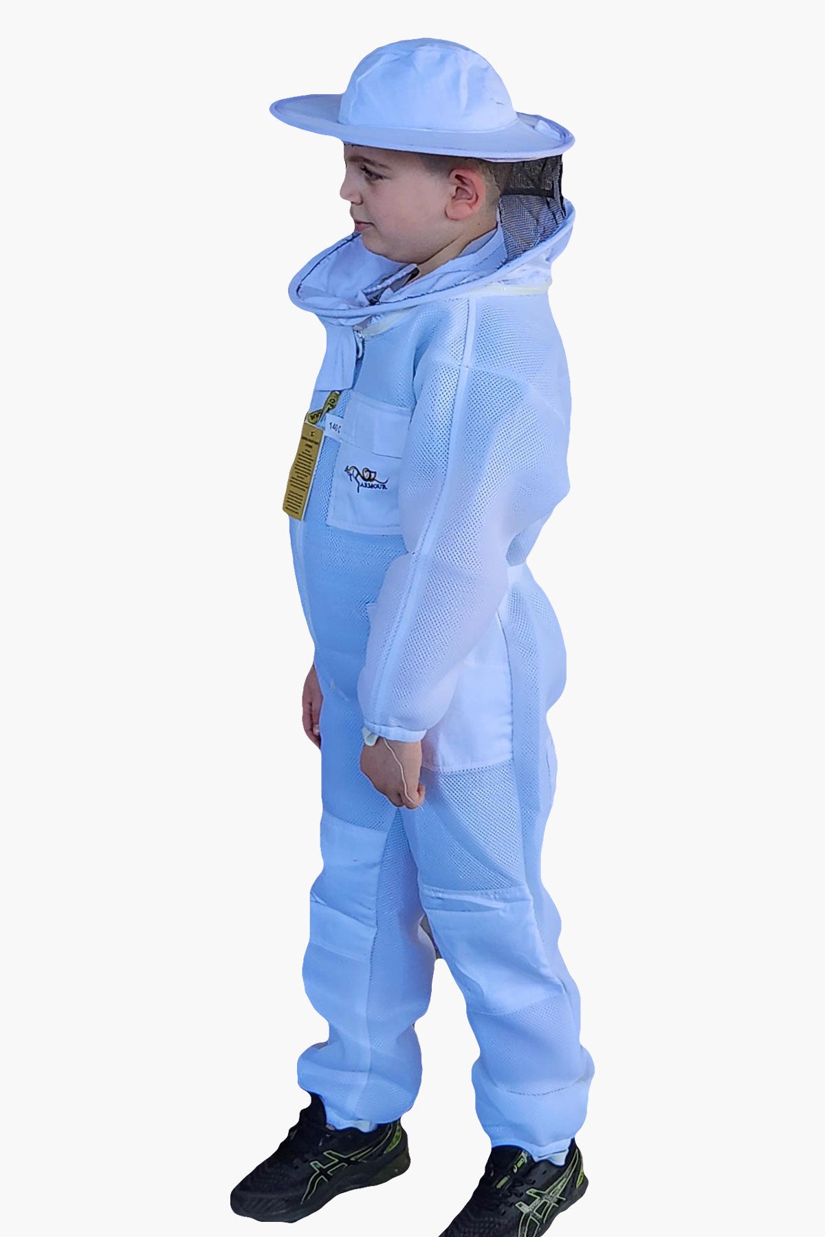 Double Layer Ventilated Children's Beekeeping Suits with Round Brim Hat - Suits
