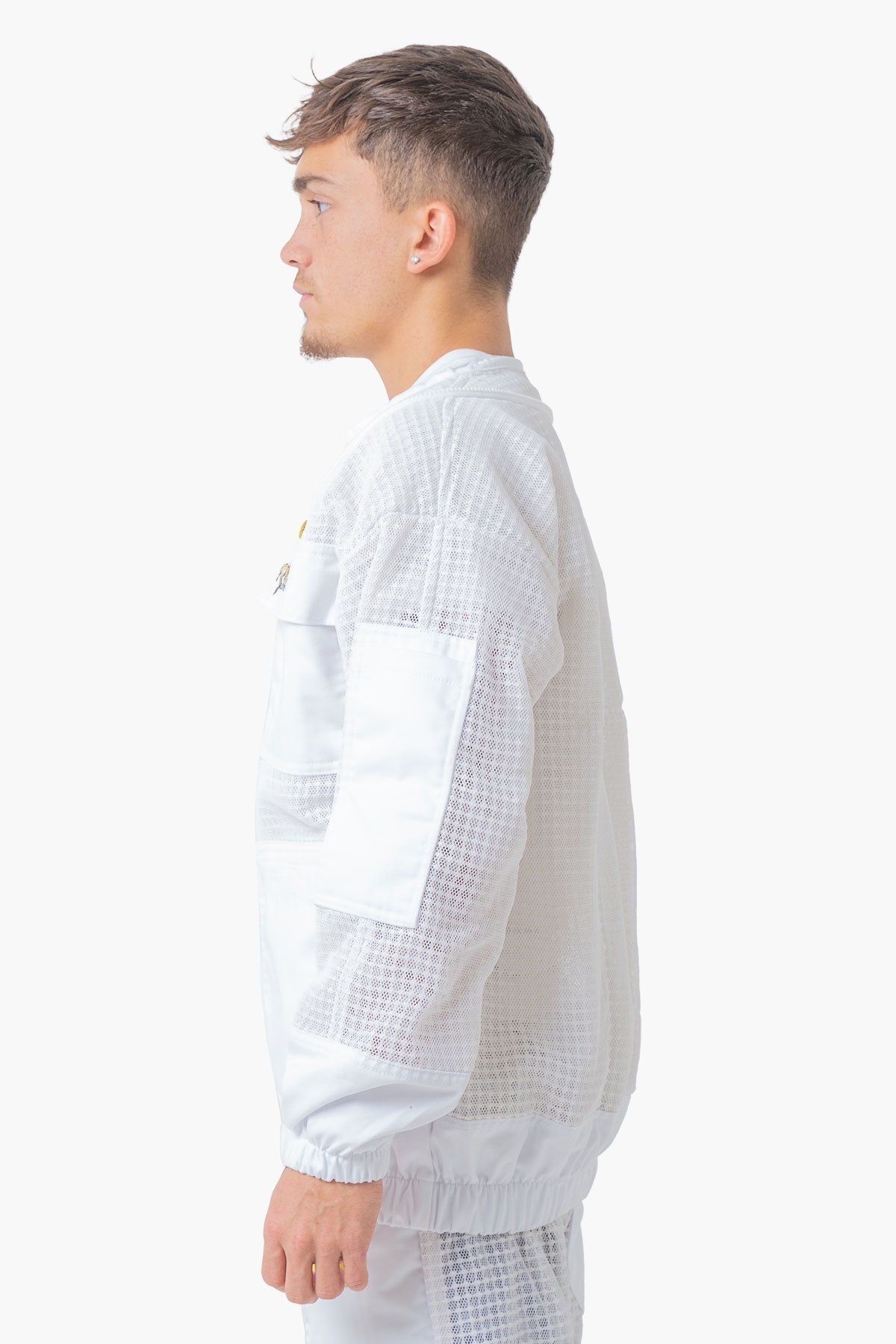 OZ ARMOUR 3 Layer Super Cool Mesh Ventilated Beekeeping Jacket With Fencing Veil - Premium Adult Suits and Jackets