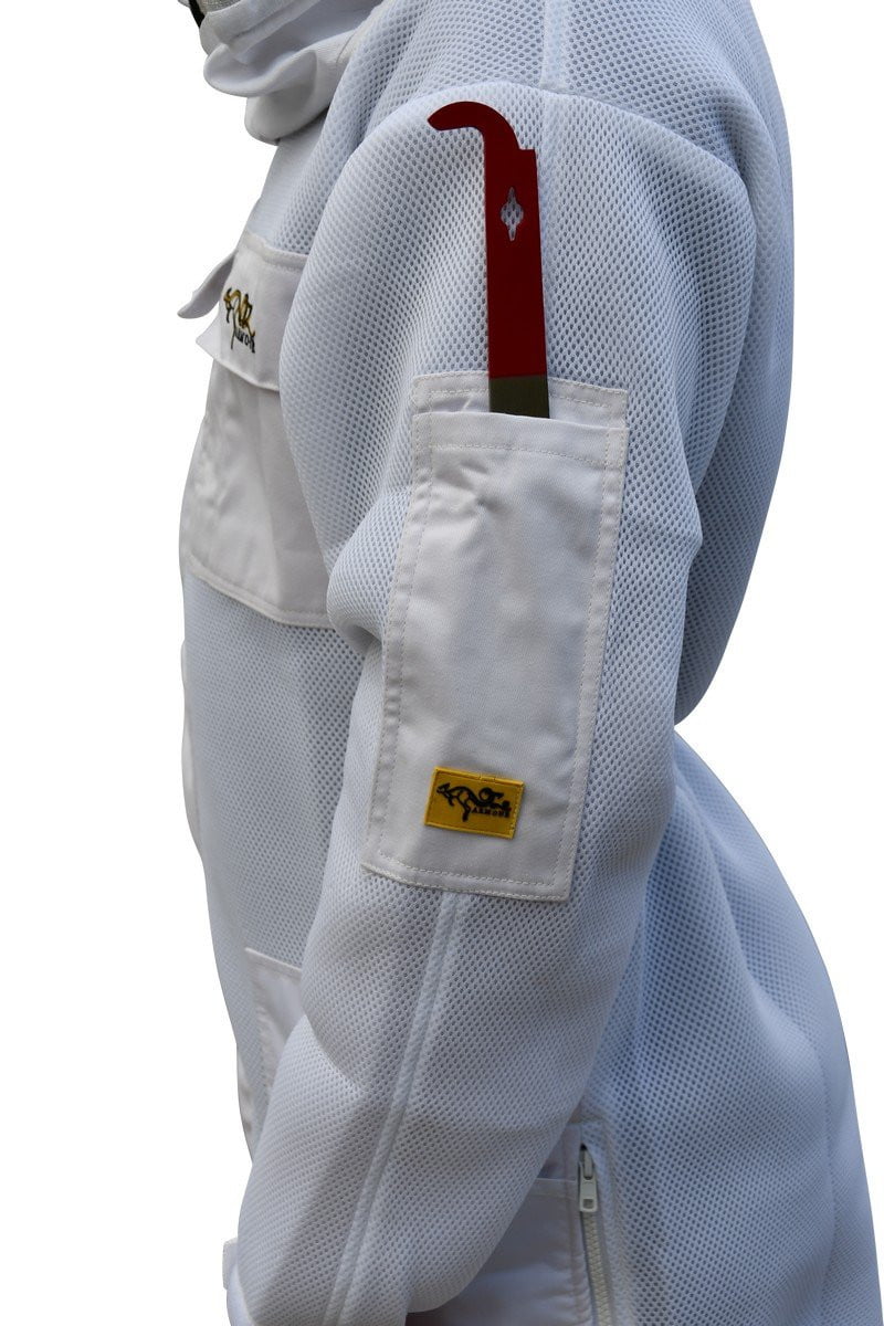 OZ ARMOUR Double Layer Air Mesh ventilated Beekeeping Suit with Fencing Veil - Beekeeper Costume Kit - Premium Adult Suits and Jackets