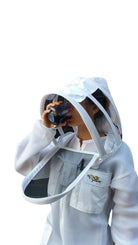 OZ ARMOUR Double Layer Air Mesh ventilated Beekeeping Suit with Fencing Veil - Beekeeper Costume Kit - Premium Adult Suits and Jackets