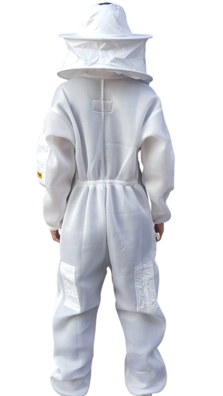 Oz Armour Double Layer Air Mesh ventilated Beekeeping Suit with Round Brim Hat - Beekeeper Costume Kit - Premium Adult Suits and Jackets