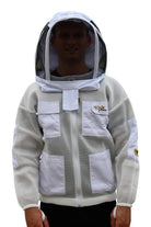 OZ ARMOUR Double Layer Mesh Ventilated Beekeeping Jacket With Fencing Veil - Premium Adult Suits and Jackets