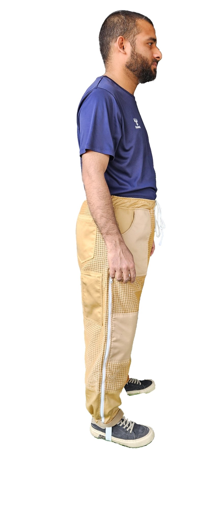 OZ ARMOUR Khaki 3 Layer Mesh Ventilated Beekeeping Trousers For Big & Short or Big & Tall - Premium Adult Suits and Jackets