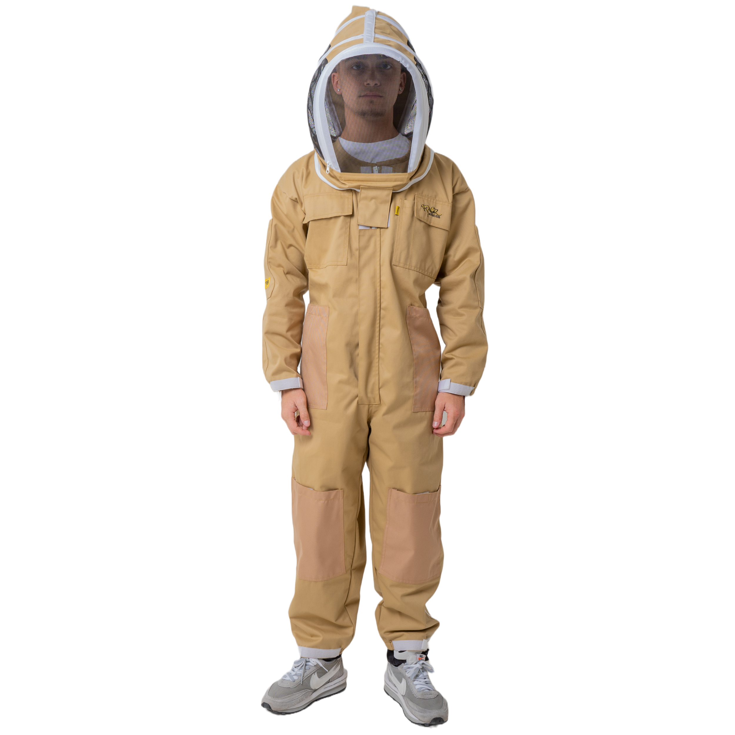 Khaki Poly Cotton Beekeeping Suit Man Wear