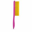 OZ Armour pink-handled bee brush with soft yellow bristles for gently sweeping bees off frames