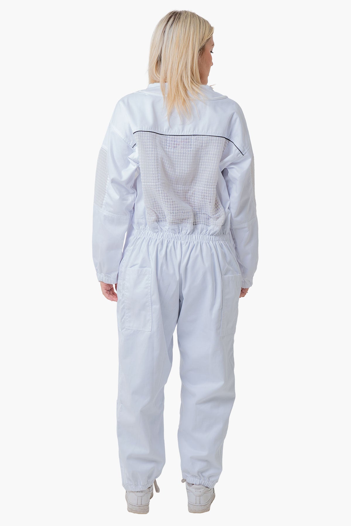OZ ARMOUR POLY COTTON SEMI VENTILATED BEEKEEPING SUIT WITH FENCING VEIL - Premium Adult Suits and Jackets