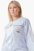 OZ ARMOUR POLY COTTON SEMI VENTILATED BEEKEEPING SUIT WITH FENCING VEIL - Premium Adult Suits and Jackets