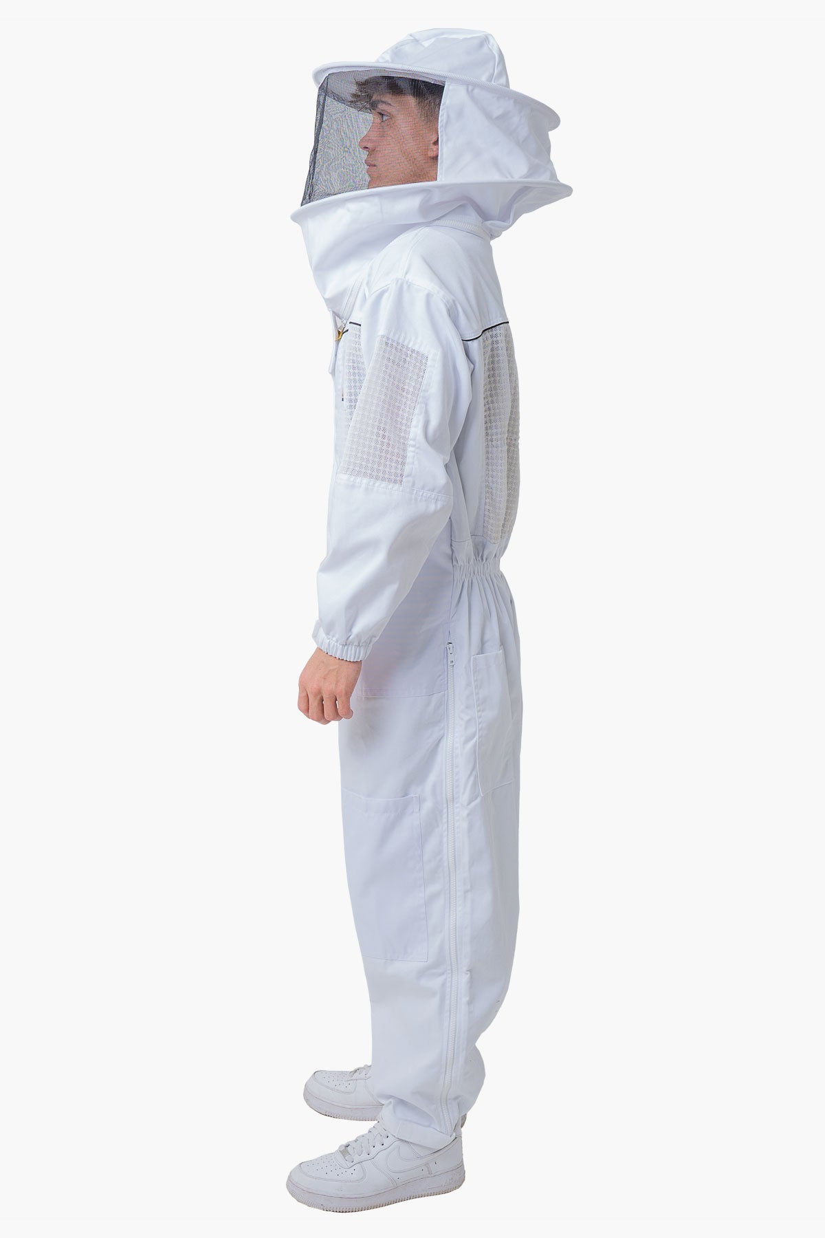OZ ARMOUR Poly Cotton Semi Ventilated Beekeeping Suit With Round Brim Hat - Premium Adult Suits and Jackets