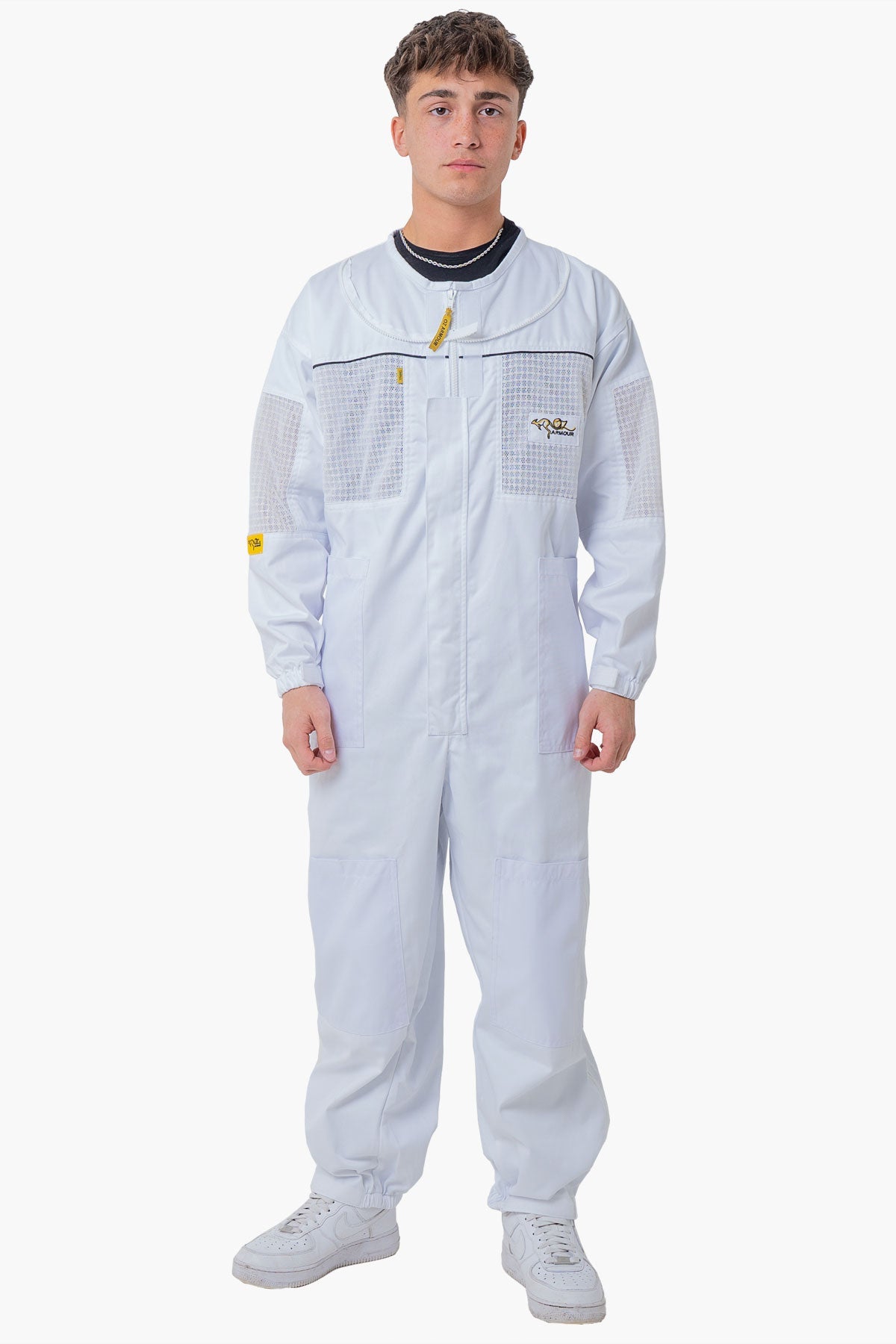 OZ ARMOUR Poly Cotton Semi Ventilated Beekeeping Suit With Round Brim Hat - Premium Adult Suits and Jackets