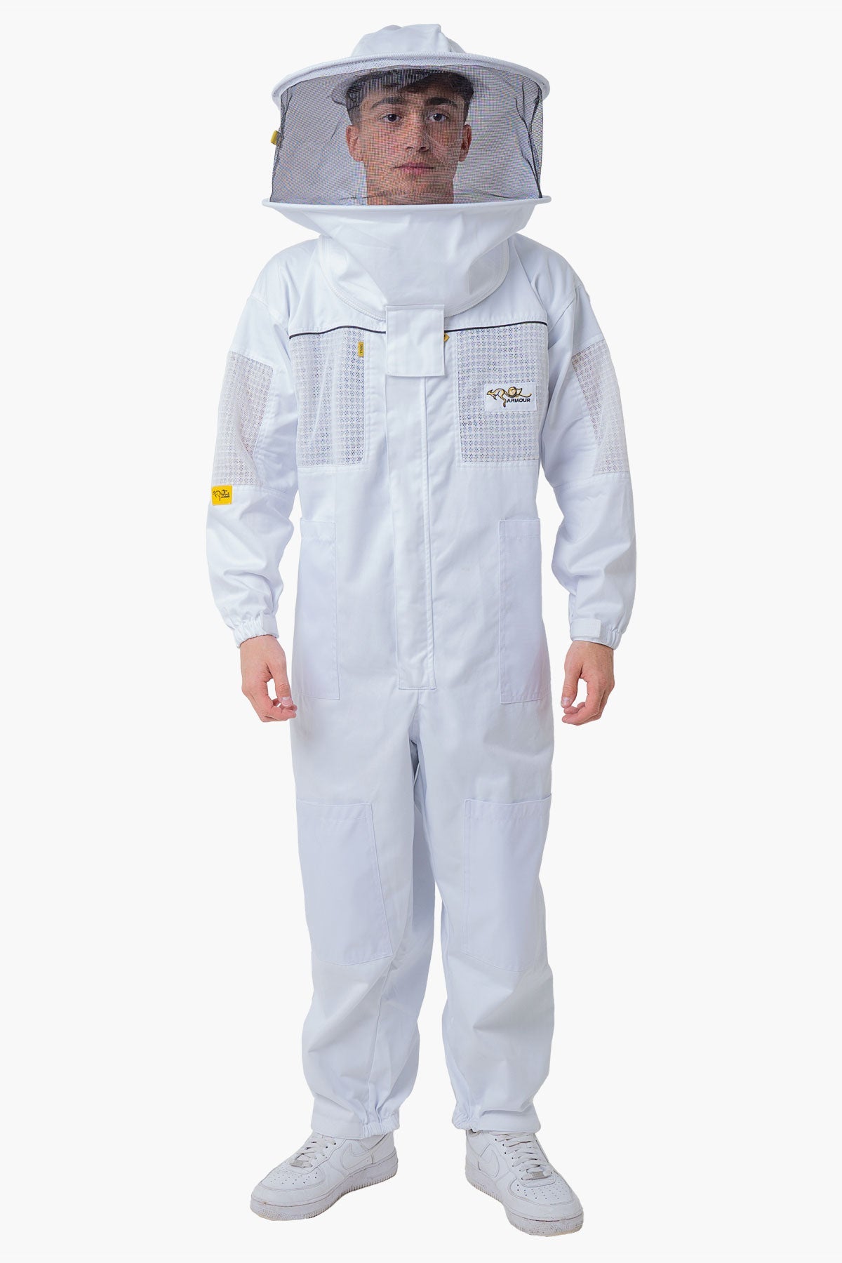 OZ ARMOUR Poly Cotton Semi Ventilated Beekeeping Suit With Round Brim Hat - Premium Adult Suits and Jackets