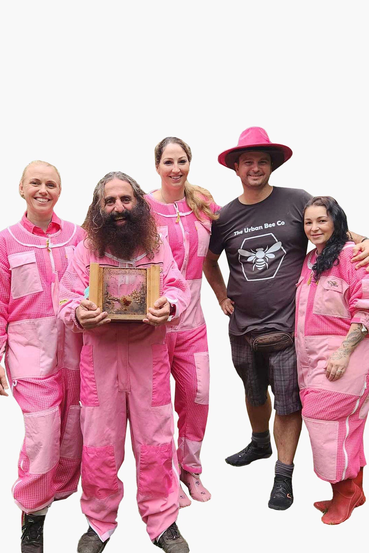 PINK OZ ARMOUR 3 Layer Mesh Ventilated Beekeeping Suit With Round Hat Veil - Premium Adult Suits and Jackets