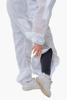 Poly Cotton Semi Ventilated Beekeeping Suit With Fencing Veil & Round Brim Hat - Premium Adult Suits