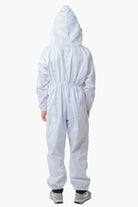 Pre Shrunk Poly Cotton Beekeeping Suit With Fencing Veil & Round Hat Veil - Premium Adult Suits