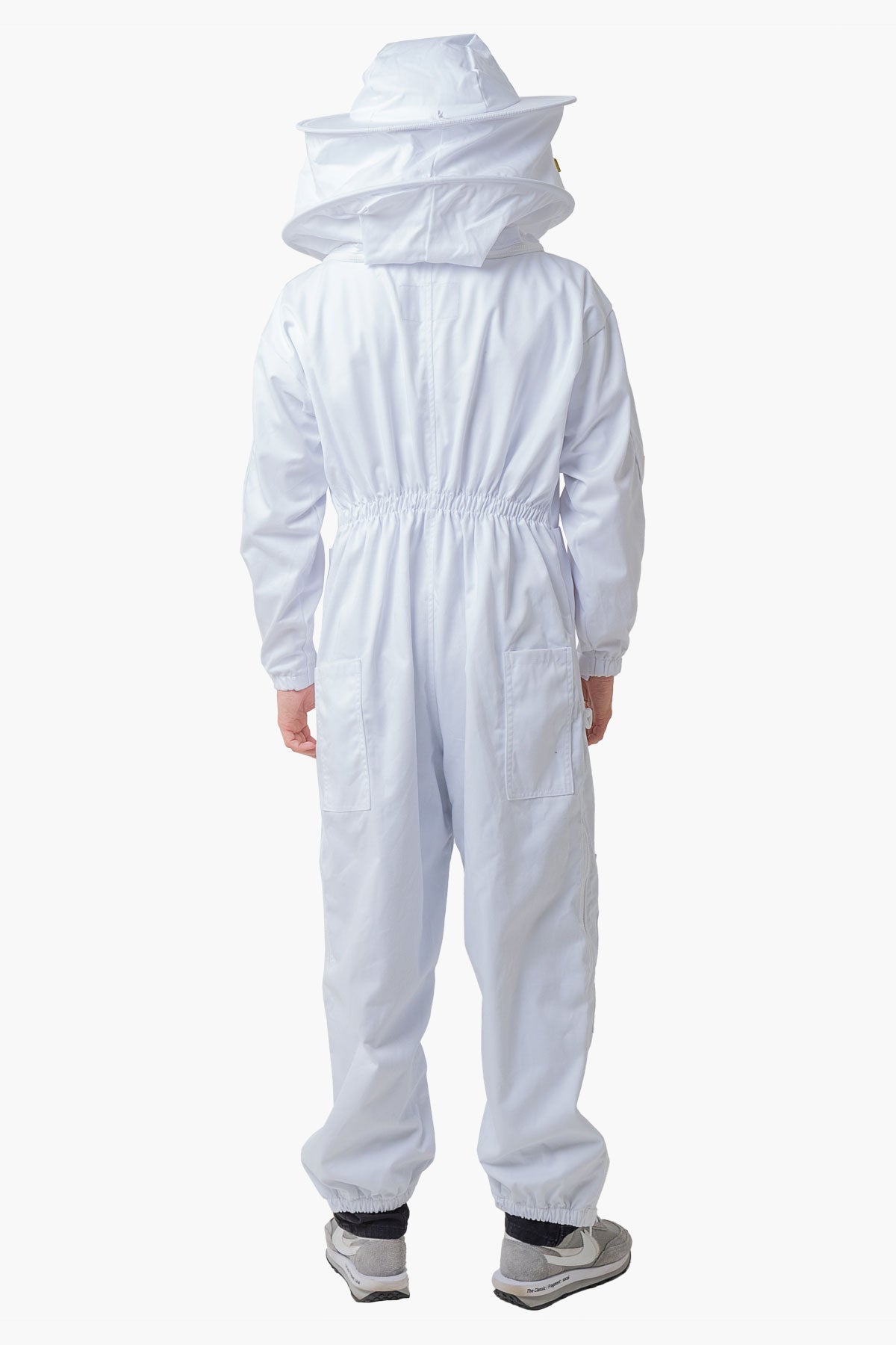 Pre Shrunk Poly Cotton Beekeeping Suit With Fencing Veil & Round Hat Veil - Premium Adult Suits