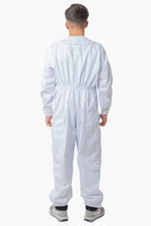 Pre Shrunk Poly Cotton Beekeeping Suit With Fencing Veil & Round Hat Veil - Premium Adult Suits