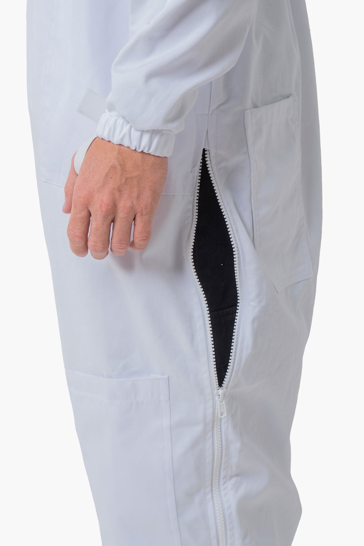 Pre Shrunk Poly Cotton Beekeeping Suit With Fencing Veil & Round Hat Veil - Premium Adult Suits