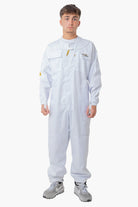 Pre Shrunk Poly Cotton Beekeeping Suit With Fencing Veil & Round Hat Veil - Premium Adult Suits
