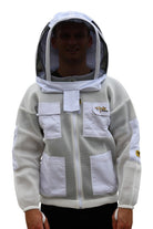 SALE OZ ARMOUR Double Layer Mesh Ventilated Beekeeping Jacket With Round Hat Veil - Premium Adult Suits and Jackets