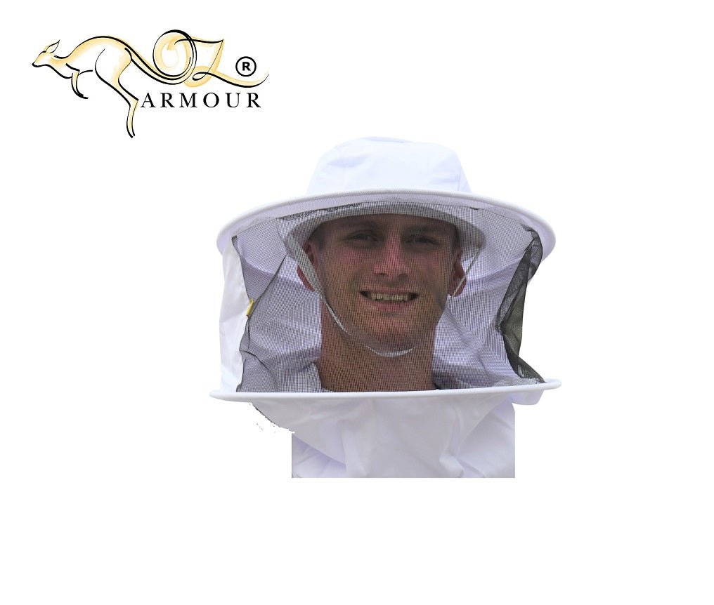 SALE OZ ARMOUR Poly Cotton Beekeeping Jacket With Fencing Veil - Premium Adult Suits and Jackets