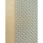 Close-up of stainless steel mesh weave for hive ventilation and beetle control