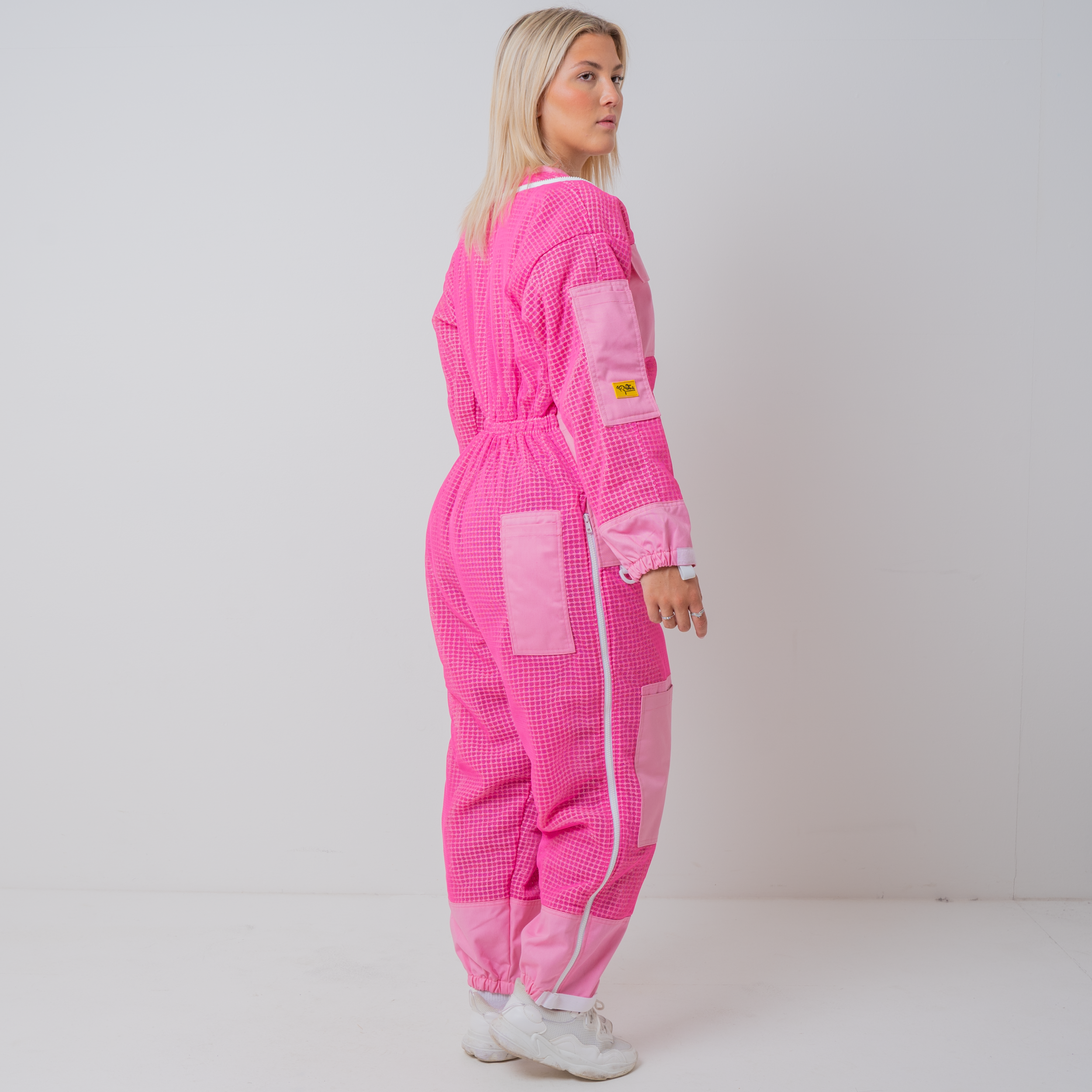 PINK Beekeeping Suit - Women Right Back Side