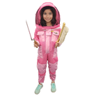 3 Layer Girl pink Beekeeping suit With Fencing Veil