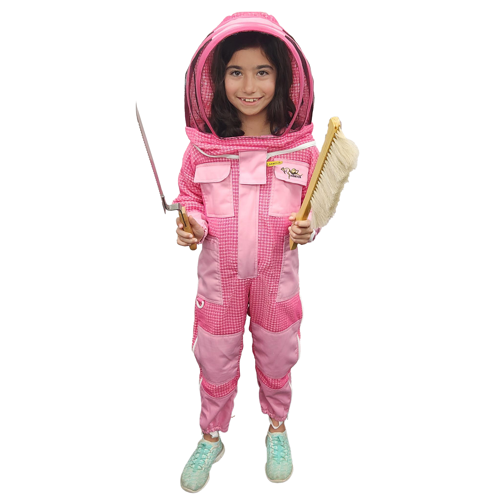 3 Layer Girl pink Beekeeping suit With tools