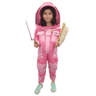 3 Layer Children's pink Beekeeping suit With Fencing Veil & Free Extra Gloves - Children's Suits