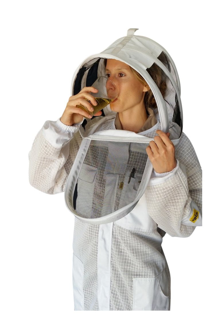 3 Layer Mesh Ventilated Beekeeping Suit With Fencing Veil