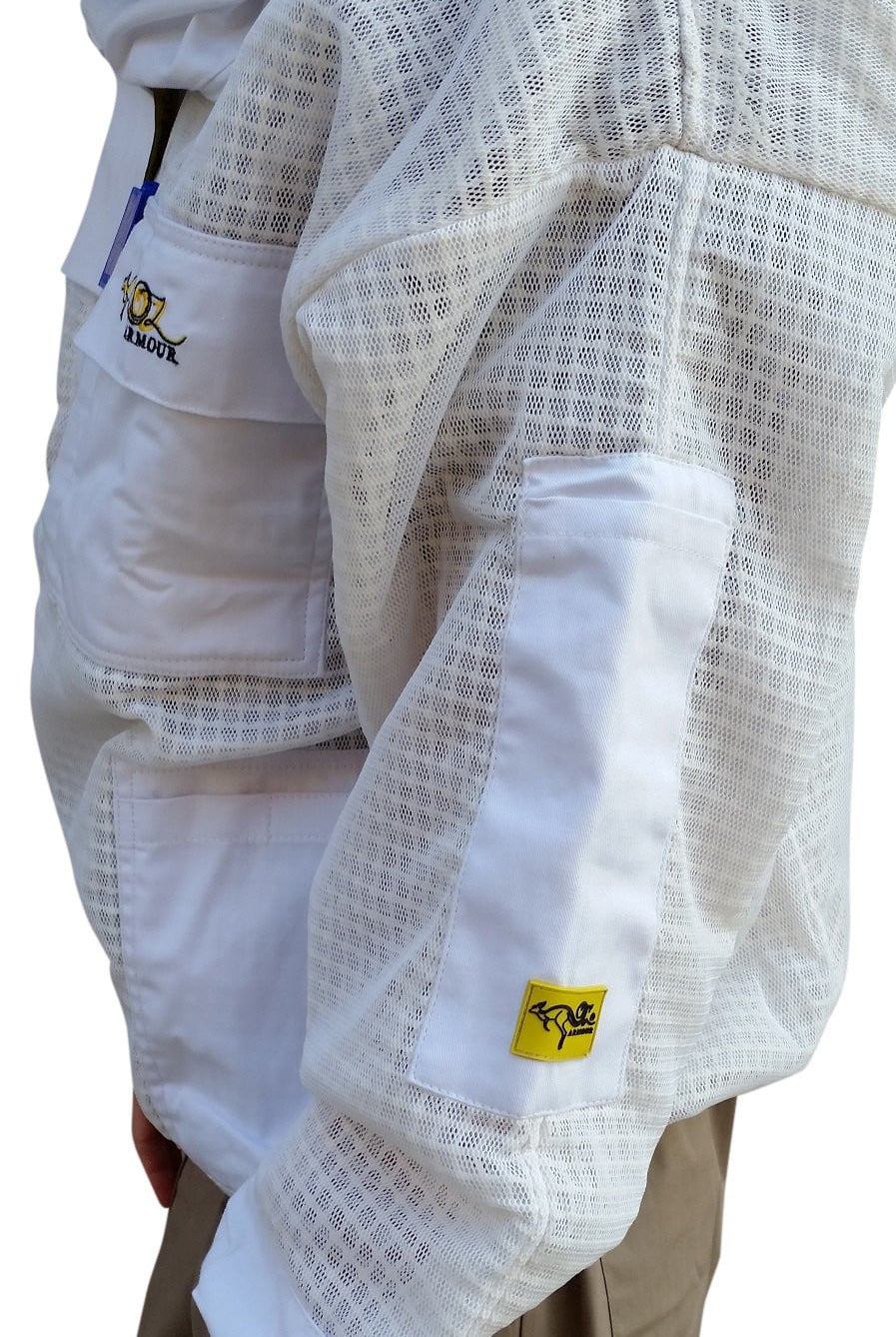 OZ ARMOUR 3 Layer Mesh Ventilated Beekeeping Jacket With Fencing Veil,Beekeeping,beekeeping gear,oz armour