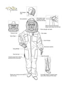 OZ ARMOUR Poly Cotton Beekeeping Suit With Round Hat Veil,Beekeeping,beekeeping gear,oz armour