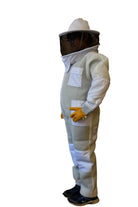 Double Layer Ventilated Children's Beekeeping Suits with Round Brim Hat - Left Side