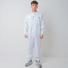 Poly Cotton Beekeeping Suit With Fencing Veil  - Man Front View